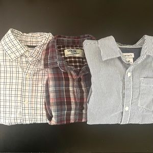 Bundle of long sleeve button down shirts (boys)